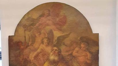 Bild: Thomas Sporrer/exb
Das Altarbild des Heiligen Martin ist im MQ zu sehen.