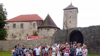 Bild: Stefan Kuhn/exb 
Die Wasserburg Svihov war Drehort für den Film „Drei Haselnüsse für Aschenbrödel“.