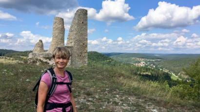 Bild: Privat/exb
Silvia Deml beim Wandern.