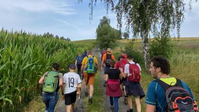Bild: Kolpingfamilie Waldershof/exb
Viel Spaß hatten die Teilnehmer der Tageswanderung der Kolpingfamilie Waldershof.