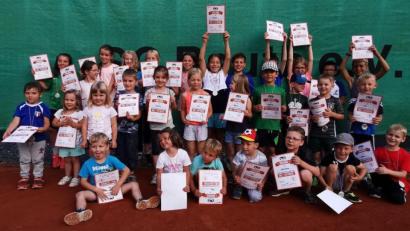 Bild: SC Reuth/exb
Alle Kinder und auch die sechs Betreuer waren von der Ballolympiade begeistert.