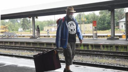 Bild: Gabi Schönberger
Klaus Sander will nach Hause in Richtung Dortmund. Ob das reibungslos klappt, weiß er beim Start in Weiden noch nicht.