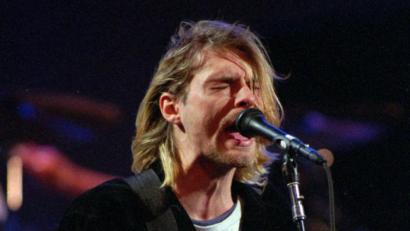 Bild: Robert Sorbo/AP/dpa
Kurt Cobain, Frontman der Band "Nirvana".