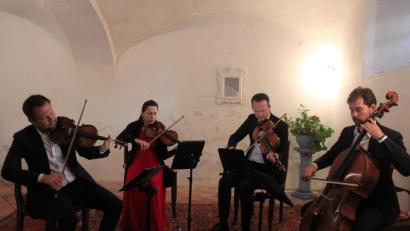 Bild: stg
Das "casalQuartett" aus der Schweiz sorgte am Samstagabend für musikalische Glanzlichter bei den Wurzer Sommerkonzerten.