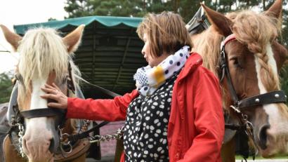 Bild: hcz
Rosi Polland macht mit den Frauen eine Kutschfahrt durch die Heide.
