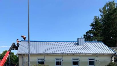 Bild: bk
Die Heimat der TSG-Fußballer ist wieder wasserdicht.