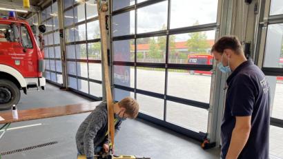 Bild: Johannes Werner/exb
Ein abwechslungsreiches Programm hatte die Feuerwehr der Kreisstadt für die jungen Besucher vorbereitet.