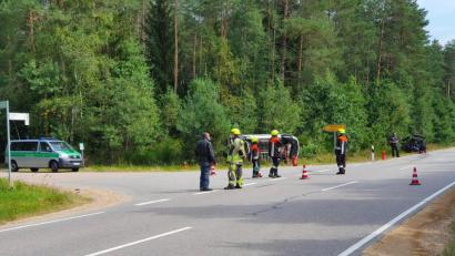 Bild: Hösamer
Einen abbiegenden Kleinbus übersah die Fahrerin eines Mercedes-Kombi bei der Abzweigung nach Kölbldorf.
