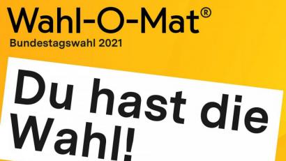 Bild: Bundeszentrale für politische Bildung
Der Wahl-O-Mat der Bundeszentrale für politische Bildung ist am Start.
