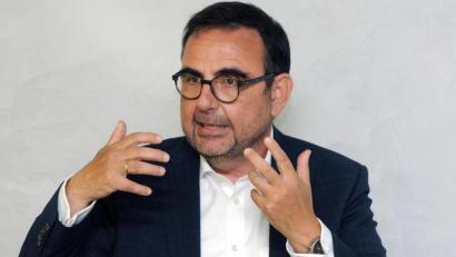 Bild: Stephan Huber
Bayerns Gesundheitsminister Klaus Holetschek war am Mittwoch nach Amberg ins Klinikum St. Marien gekommen.