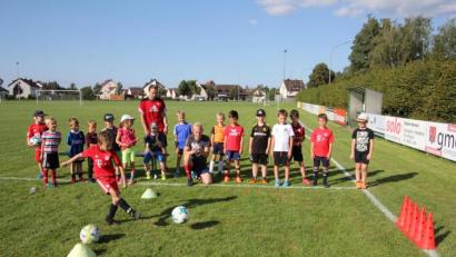 Bild: kro
Eine der Disziplinen der Fußball-Olympiade war das Hütchenschießen.