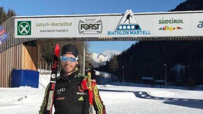 Bild: mr
Biathlet Johannes Donhauser. Hier im vergangenen Winter in Südtirol.