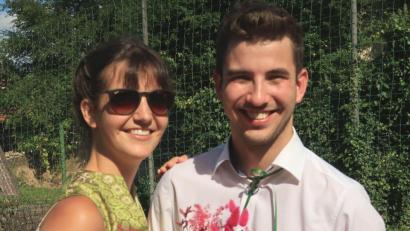 Bild: Heribert Urbanek/exb
Das strahlende Oberkirwapaar 2021: Marlen Mägerl und Dominik Wendl.