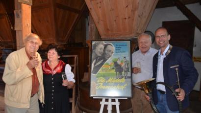 Bild: ak
Max Neumann, Helene Eibisch, Robert Schön und Ely Eibisch (von links) begleiteten mit Rede- und Musikbeiträgen den Denkmaltag.