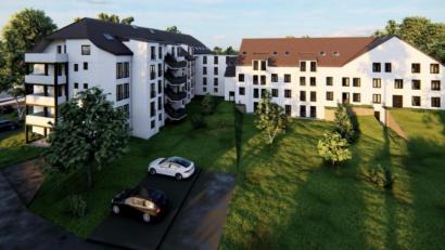 Bild: Architekturfotos Gregus/exb
So soll die Pflegeeinrichtung von Domus Cura in Neukirchen in Zukunft aussehen.