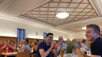 Bild: jus
Zum Wahlkampffinale trifft sich die SPD in Bruck. Die Stimmung ist blendend.