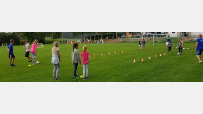 Bild: njn
Viel Spaß hatten die Kinder beim Schnuppertraining der Fußballsparte des SV Wildenreuth.