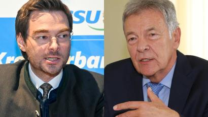 Archivbild: Götz/Hartl
Gar nicht so weit auseinander: Stephan Oetzinger (links) und Joachim Hanisch machen sich keine Sorgen um den Fortbestand der bayerischen Regierungskoalition.