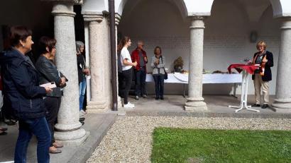 Bild: hm
Im Kreuzgang des Klosters feierte der Kolpingkreis sein Jubiläum.