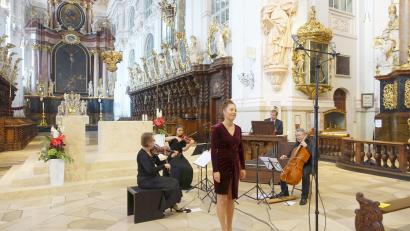 Bild: Johannes Röttges/exb
Ein anspruchsvolles Programm durften die Zuhörer beim geistlichen Kammerkonzert in der Basilika erleben.