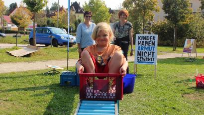 Bild: stg
Die Rollerbahn des Kinderschutzbundes wurde sehr gerne angenommen.