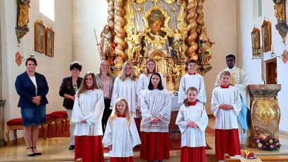 Bild: Sandra Fuchs/exb
Pater Savarimuthu Selvarasu verabschiedete die Ministranten und dankte ihnen für ihre Arbeit.