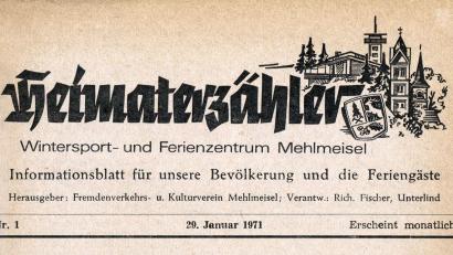 Repro: Josef Wiche/exb
Der Titelkopf des ersten Heimaterzählers 1971.