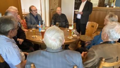 Bild: Josef Glas
Pfarrer Wilhelm Bauer bei seinem Vortrag.