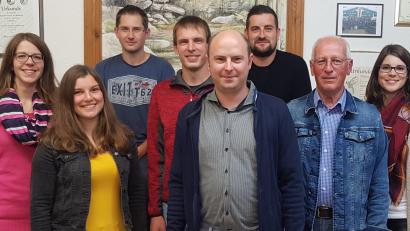 Bild: twg
Der neue (fast alte) Vorstand der Steinwaldmusikanten (von links): Julia Scherm, Sophia Bayer, Benjamin Ritter, Andreas Rickauer, Johannes Hecht, Michael König, Lothar Scharf und Marina Scherm.