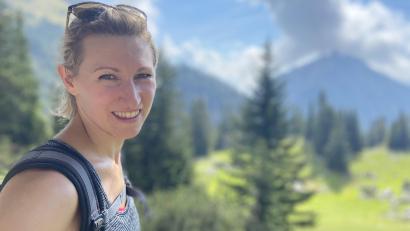 Bild: Rühl/exb
Katrin Rühl beim Wandern in Österreich.