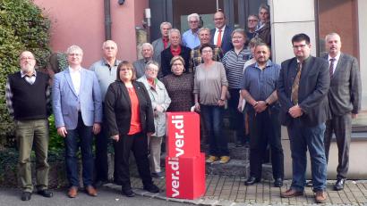 Bild: lep
Die Stütze der Gewerkschaft sind Jubilare, die Verdi seit 65, 50, 40 und 25 Jahren die Treue halten.