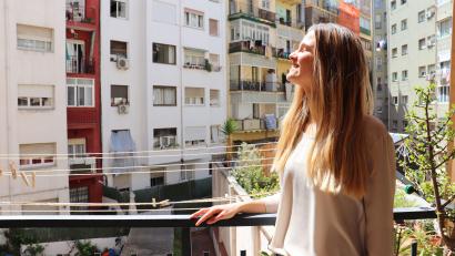 Bild: Sophia H. /exb
Der einzige Ort, an dem Sophia H. derzeit die spanische Sonne genießen kann: ihr Balkon in Barcelona.