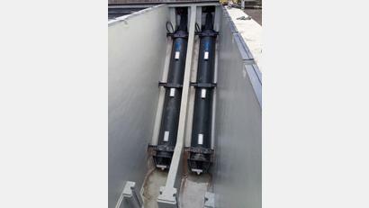 Bild: bey
Mit diesen "Schneckenpumpen" wird das gesamte Abwasser des MarktesLuhe um mehrere Meter hochgepumpt, um dann im freien Gefälle der Kläranlage Luhe zugeführt zu werden.