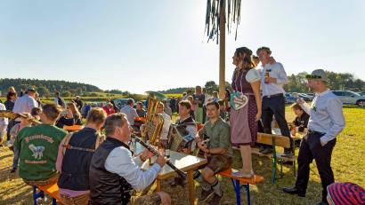 Bild: gri
Die Oberland-Kirwa ohne das große Bierzelt: bis 2019 unvorstellbar, doch Corona macht's möglich.
