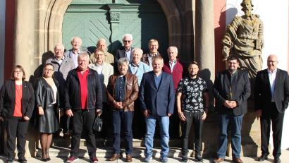 Bild: lep
Die Jubilare 2021 ehrt die Gewerkschaft Verdi für ihre Treue.