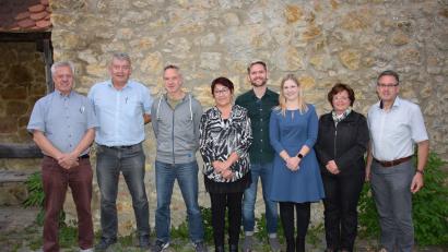 Bild: Knappschaftskapelle Amberg/exb
Der neugewählte Vorstand der Knappschaftkapelle Amberg (von links): Franz Koholka , Wolfgang Bäumler, Walter Sperlich, Barbara Mayerhofer, Christian Hecht, Michaela Montag, Jutta Hecht und Klaus Pfitzner.