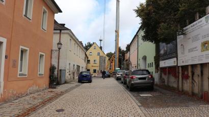 Bild: Stadt Tirschenreuth/exb
Die Schmellerstraße in Tirschenreuth ist am Mittwoch wegen Bauarbeiten gesperrt.