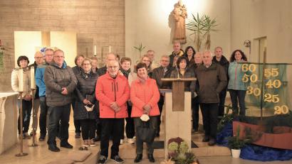 Bild: Birgit Helgert, Pfarrgemeinerat Schwarzenbach /exb
Ehejubiläumsgottesdienst in der Pfarrkirche Schwarzenbach.
