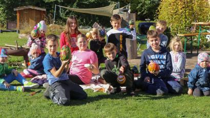 Bild: do
Das Herbstthema Kürbis begeisterte Haselbrunns Nachwuchs