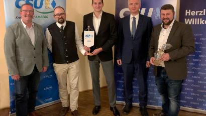 Bild: Konstantin von Randow/exb
Neuwahlen beim ASP (von links): Andreas Otterbein, Maximilian Großer, Konstantin von Randow, Harald Schwartz und Daniel Müller.