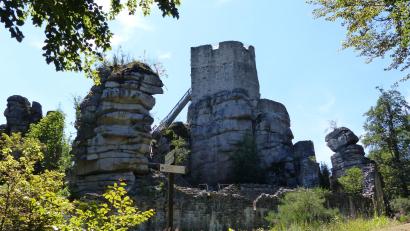 Archivbild: Thomas Schaller 
Ausflugsziele wie die Burgruine Weißenstein machen den Steinwald attraktiv.