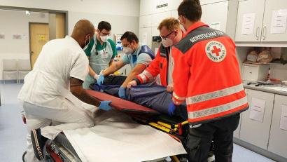 Bild: Klinikum/Beer/exb
Im Klinikum wurde der Katastrophenfall geübt.