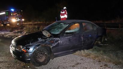 Bild: jma
Am BMW des Amerikaners entstand durch den Unfall ein Totalschaden.