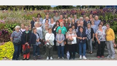 Bild: bk
Drei sonnige Tage verbringen Sänger und Reisefreunde in Thüringen