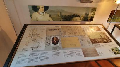 Bild: tsp
Goethes „Italienische Reise“ startete in Karlsbad und weist auf der Karte im Museum in Malcesine wohl auch Tirschenreuth als Station auf.