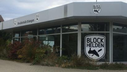 Bild: san
Die Boulderhalle, die die Blockhelden seit 2012 in Erlangen-Dechsendorf betreiben. Diese hätten sie nach den Worten ihres Vermieters Jörg Bächmann längst räumen müssen, nämlich zum 30. April 2021.