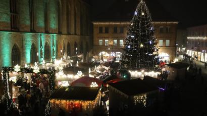Bild: Wolfgang Steinbacher
Der Christbaum auf dem Amberger Marktplatz ist zentraler Mittelpunkt des Amberger Weihnachtsmarktes. Ab Montag, 8. November, wird heuer dafür eine Blaufichte angeliefert.