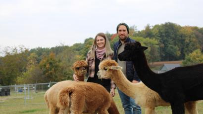 Bild: ads
Vor vier Jahren haben sich Anita und Mike Spangler in Alpakas verliebt. Inzwischen haben sie einen Alpakahof Am Büchsenham in Raigering und neuerdings auch einen kleinen Hofladen mit den hochwertigen Alpaka-Produkten.