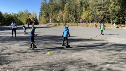 Bild: cro
Training der Sparte Ski des TSV Flossenbürg am Wanderparkplatz Gaisweiher