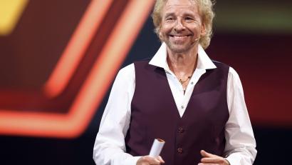 Bild: Daniel Karmann
Thomas Gottschalk bei der Jubiläumsshow von „Wetten, dass..?“ in Nürnberg. Foto: Daniel Karmann/dpa